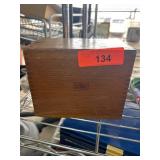 Weis Wooden Recipe Box with Dividers