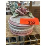 Capodimonte Porcelain Lidded Dish