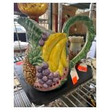 FF 1988 Ceramic Fruit-Themed Pitcher