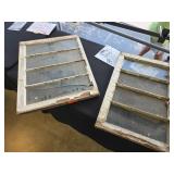 Large Lot Vintage Wooden Window Frames
