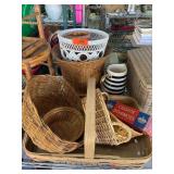 Wicker Baskets and Miscellaneous Items