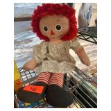 Raggedy Ann Cloth Doll with Heart Detail