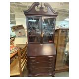 Mahogany Secretary Desk With Hutch