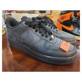 Nike Air Force 1 Black Shoes, Sz 11.5