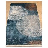 Multicolored Area Rug With Abstract Design
