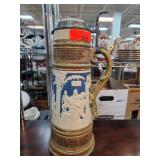 German Mettlach 2194 Stein With Pewter Lid