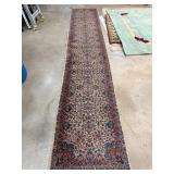 Karastan Ivory Kirman Pattern Rug Runner