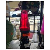 Red Lava Lamp with Black Base