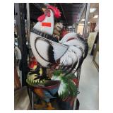 Decorative Rooster-Themed Metal Items