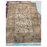 Floral Area Rug with Neutral Tones