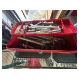 Metal Toolbox With Assorted Hand Tools