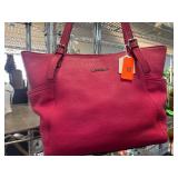 Calvin Klein Pink Leather Tote Bag