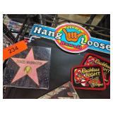 Memorabilia Including Patches and Signs