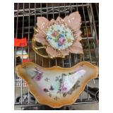 Two Hand-Painted Porcelain Dishes