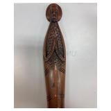 Hand-Carved Wooden Figurine of Praying Woman