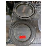 Four Metal Serving Trays Silverplate Etc