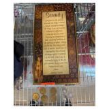 Serenity Prayer Plaque with Recovery Coins