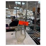 Clear Glass Cruet with Stopper