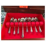 Holmes & Edwards Silverware Set With Case