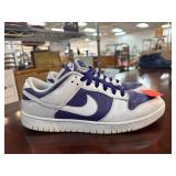 Nike White And Purple Lace-Up Sneakers