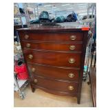 Mahogany Dixie Bowfront Chest of Drawers