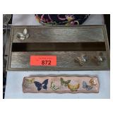 Neiman Marcus Butterfly Tray w Tissue Box