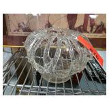 Clear Glass Floral Design Bowl