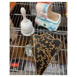 Decorative Ceramic and Metalware Trio