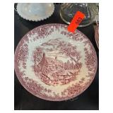 Churchill Pink Transferware Bowl