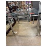 Glass Top Table With Metal Frame