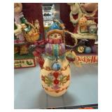 Jim Shore 2014 Snowman Ornament Figurine