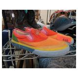 Adidas sz 7.5 Colorful Slip-On Canvas Shoes