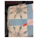 Handmade Patchwork Quilt With Star Motif