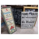 Family-Themed Home Decor Signs