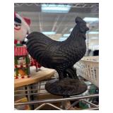 Cast-Iron Rooster Figurine