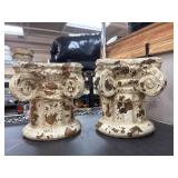 Distressed Decorative Column Bases