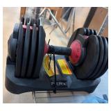 FitRx Adjustable Dumbbell With Base