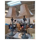 Metal Star Motif Table Lamps