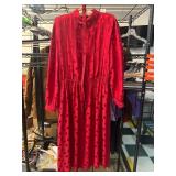 Liz Claiborne Red 100% Silk Dress