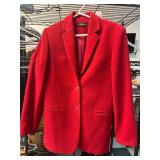 Red Valerie By Valerie Stevens Blazer