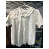 Cabin Creek White Button-Up Blouse