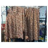 Prophecy Brown Floral Blouse and Skirt Set