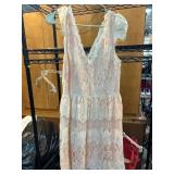 Filly Flair Lace Dress with V-Neck Design