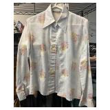 Floral-Patterned Long-Sleeve Blouse