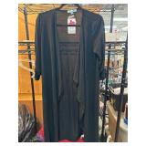 She + Sky Black Open Cardigan