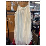 Filly Flair White Pleated Dress
