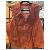 Excelled Rust-Colored Suede Vest ï¿½ XL