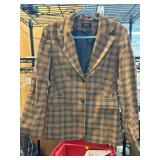 Lindex Plaid Blazer With Button Front