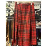 Classic of Boston Red Plaid Pleated Skirt