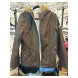 ZeroXposur Brown Coat with Faux Fur Trim
